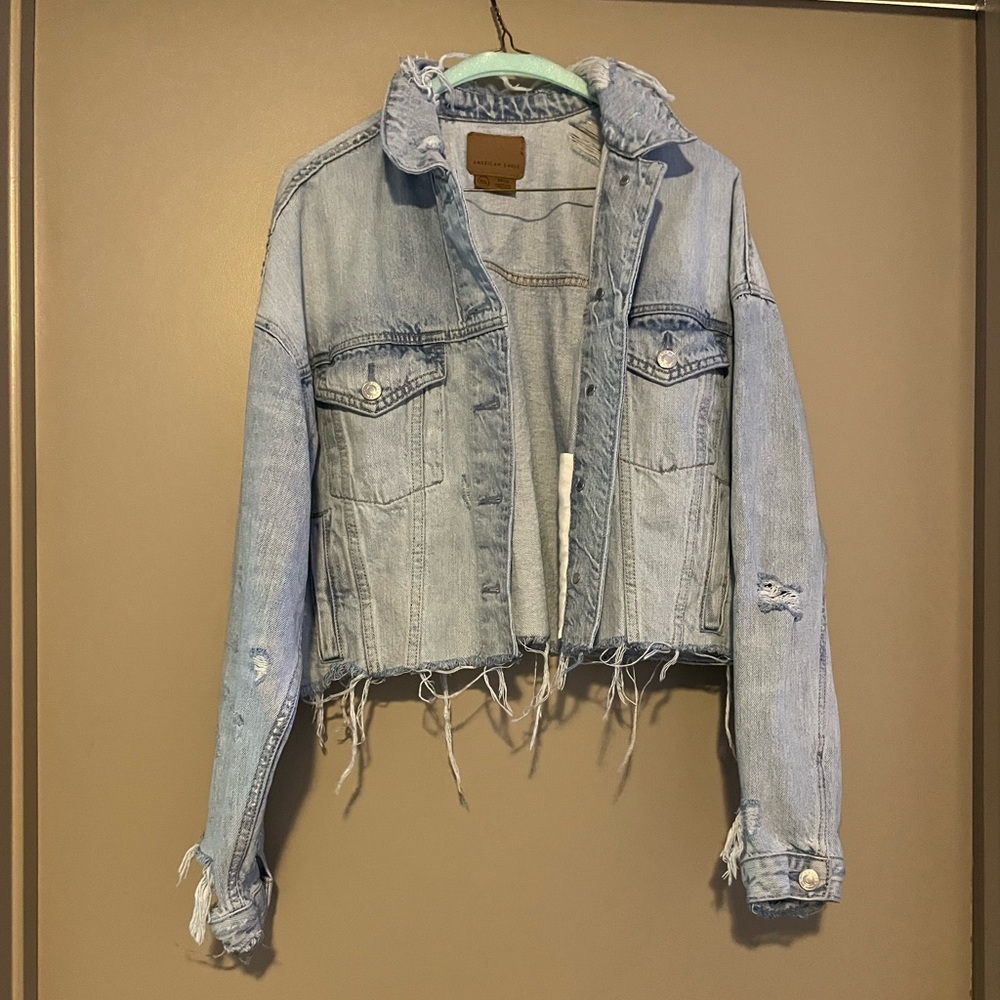 American Eagle Distressed Jean Jacket